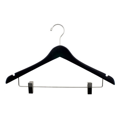 Wood Hangers With Clips