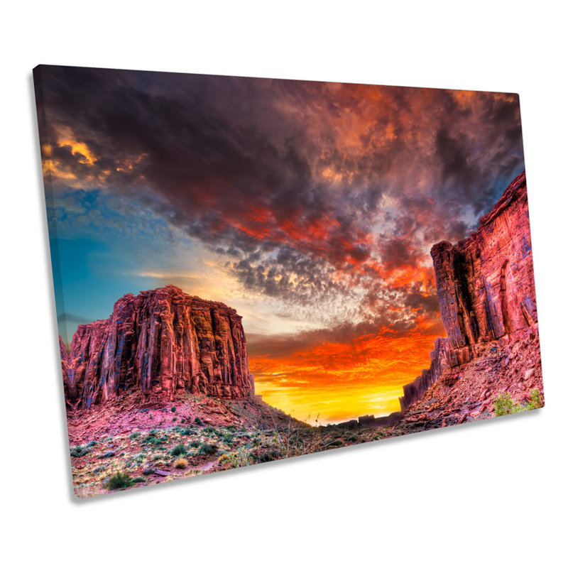Utah Arches National Park Landscape - Wrapped Canvas Art Prints, 40.6cm H x 61cm W