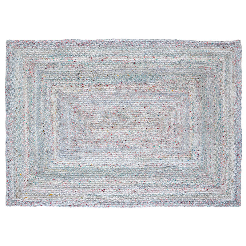 Tapis pastel tressé à la main Artington, Rectangle 5 pi x 7 pi