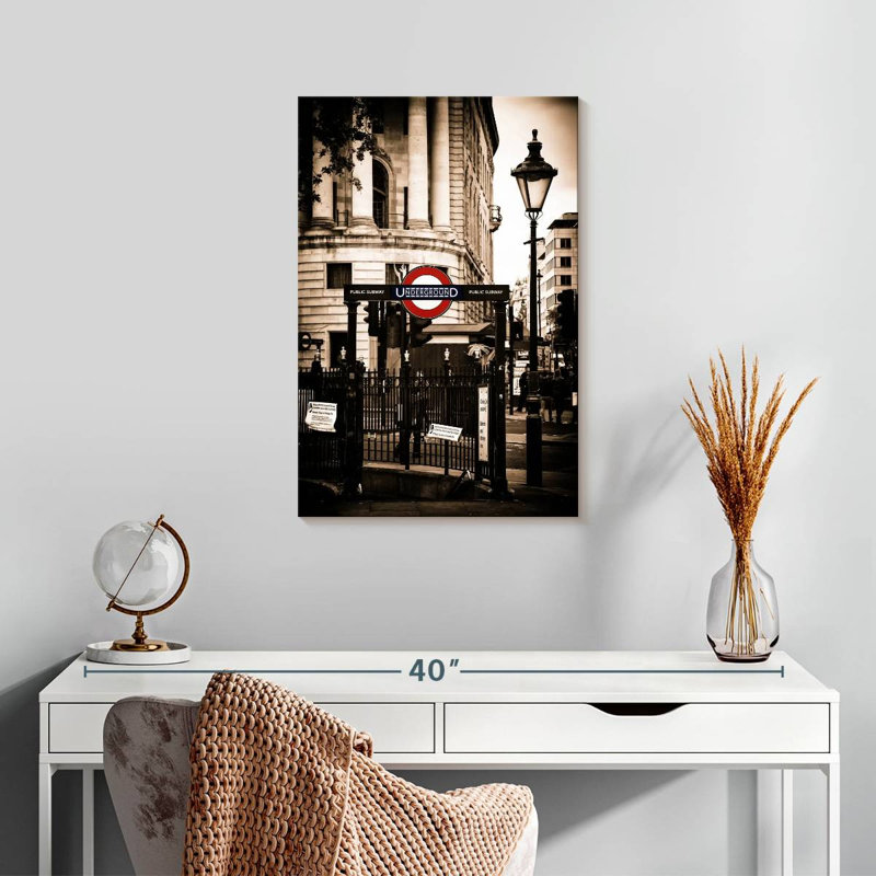 Enseigne de métro Sireci London, H 24 po x l 16 po