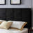 King Sized Headboard With Sophisticated Tufting And Fabric Cover In Black Bed Piped Edges Waffle