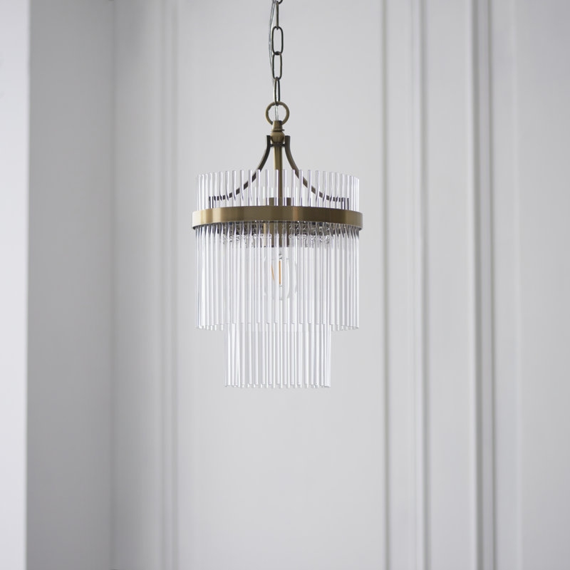 Geira Pendant finished in Ant. Brass