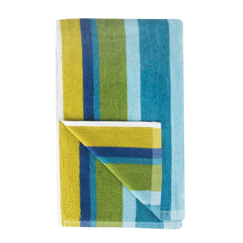 Evamaria Stripe Beach Towel Single, Blue