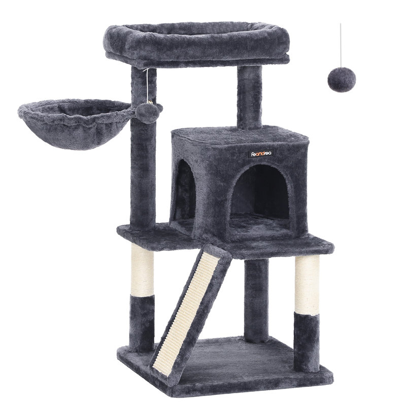 Arbre à chat 37,8 po Camden, Gris fumé