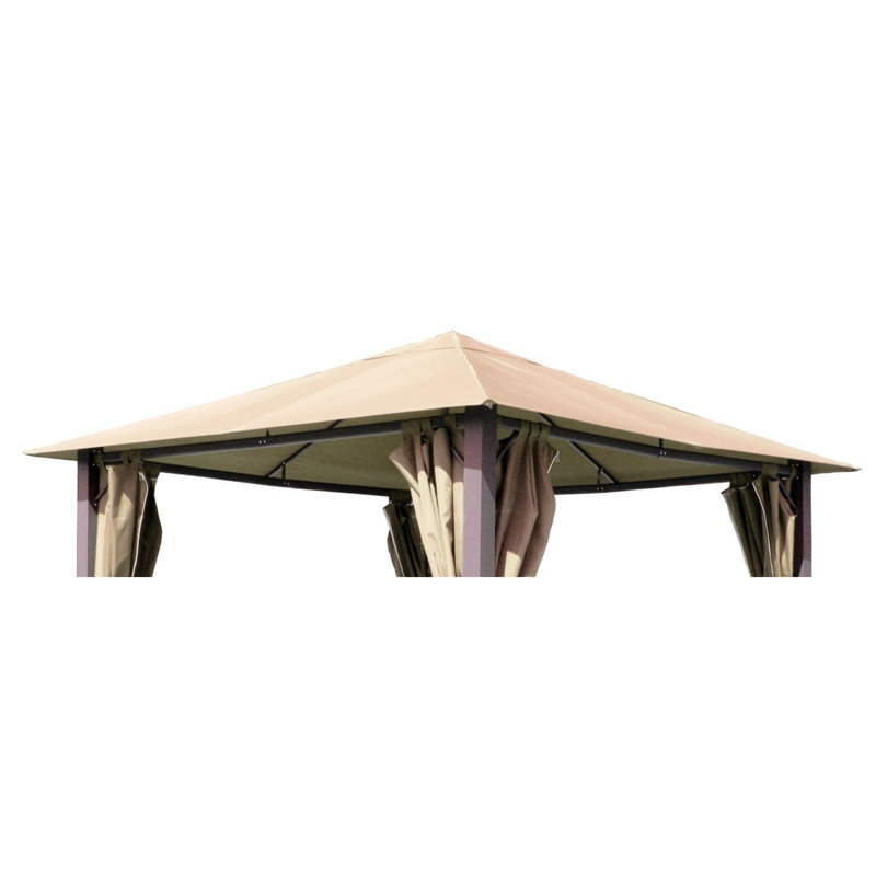 Commodore Dakota Fields Plastic Replacement Canopy for Gazebo, Sand