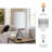 Metal Teardrop Table Lamp, Silver, Modern Table Lamp for Room and Office, Brushed Nickel Finish