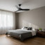  Ventilateur de plafond d'intérieur Maverick Smart 44 avec tige filetée, pales noir minuit et télécommande portable