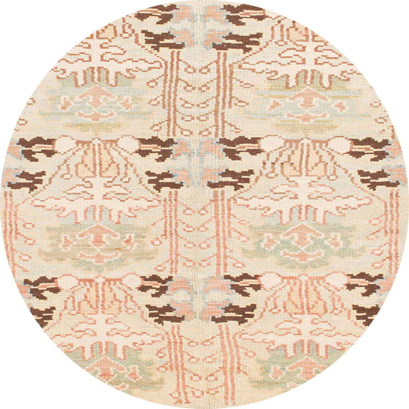 Abstract Indoor Rug, Round 7'
