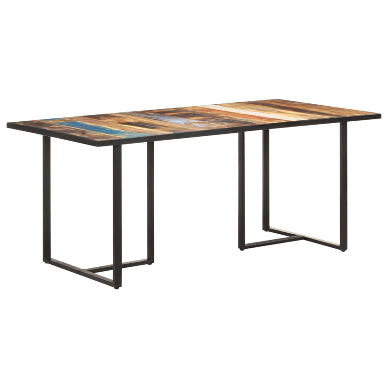 Table de salle à manger brute, Marron, l 39,37 po x L 78,74 po, Bois de mangue