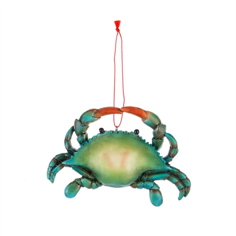 Ornement en forme de crabe en résine