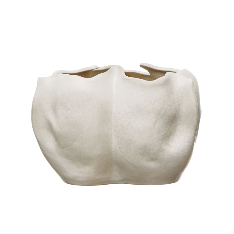 Decorative Organically Shaped Stoneware Planter