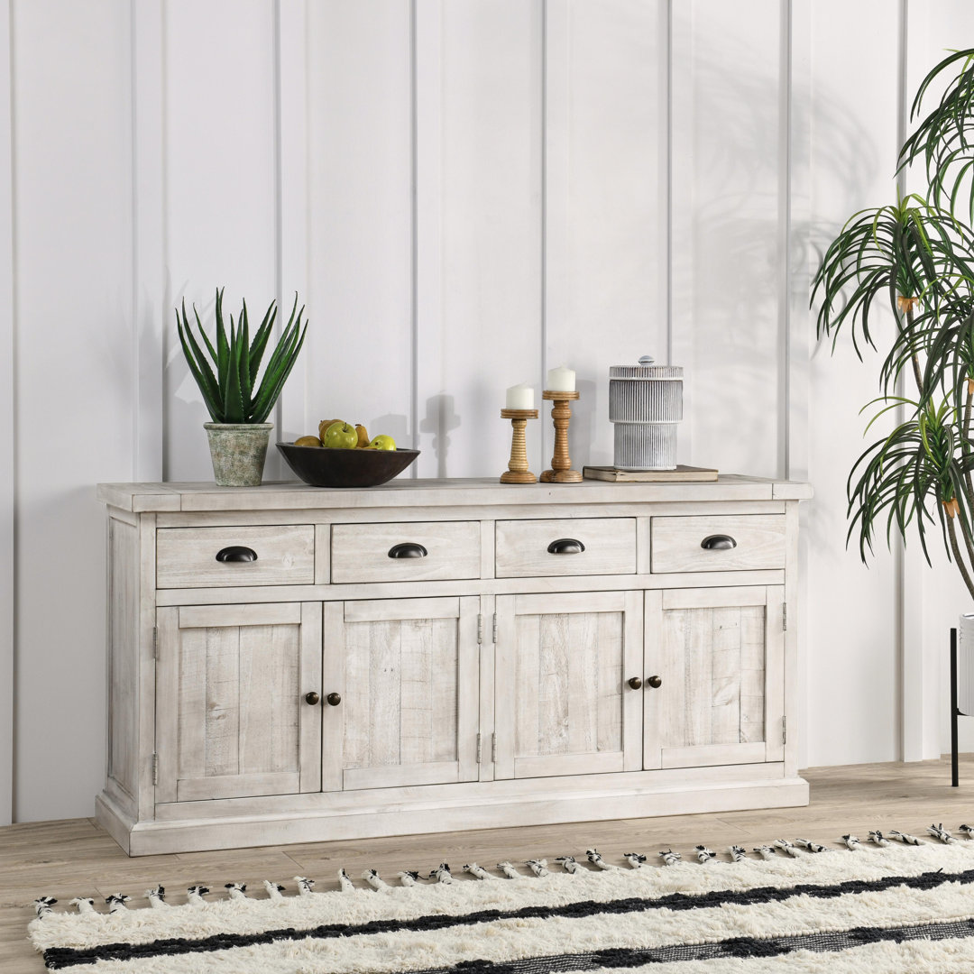 Kinston 74" Wide Solid Wood Sideboard Rosalind Wheeler 