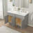 48" Double Bathroom Vanity Base Only-106891037