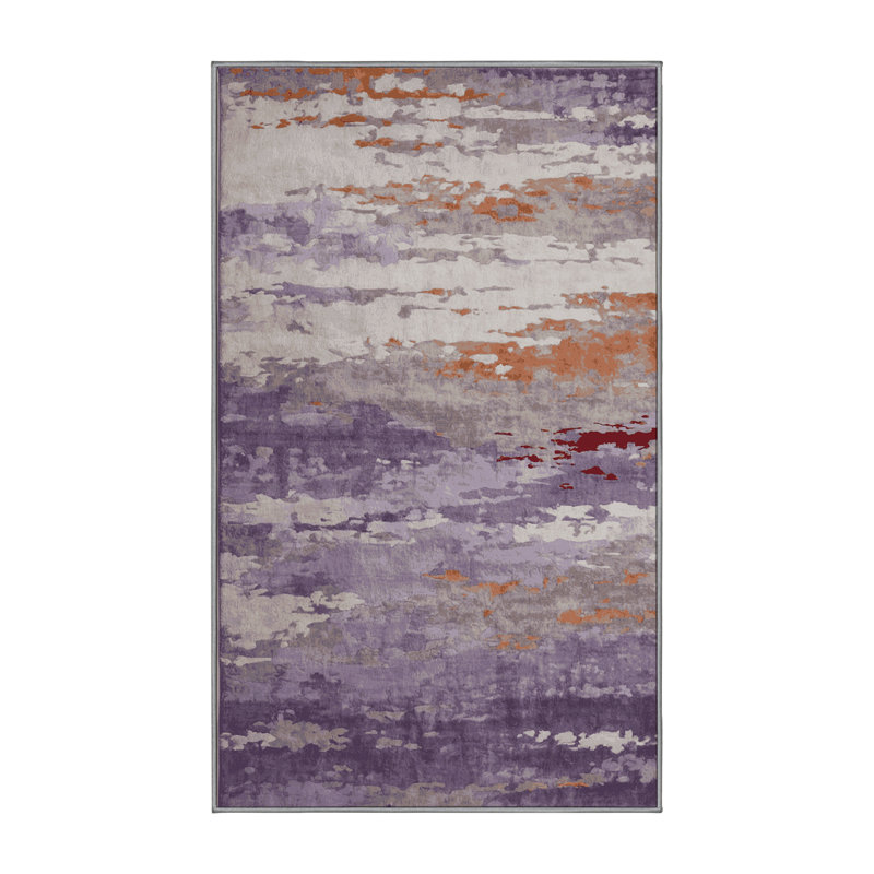 Tapis gris soyeux et moelleux, Tapis de couloir 2 pi x 4 pi