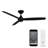 54" Blitzen 3 - Blade Smart Ceiling Fan With Remote Control Included, Works With Google Assistant, Amazon Alexa, iOS And Android APP-56616320-55354973