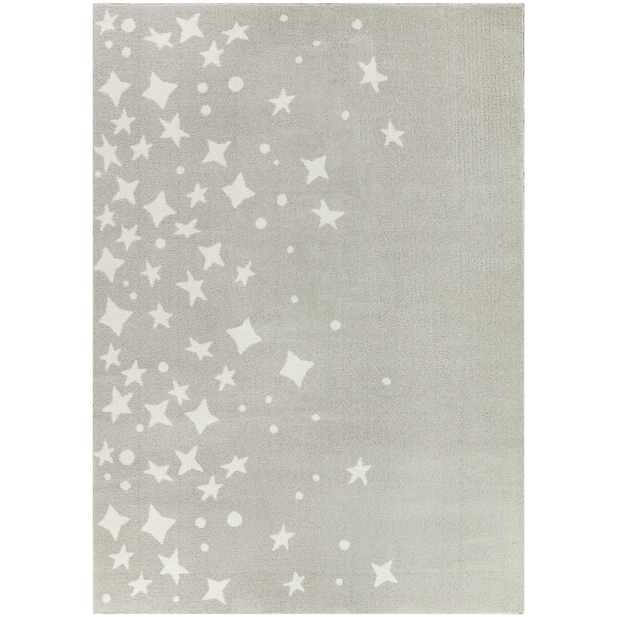 Gile Gray Rug, Gray, Rectangle 5'3" x 7'