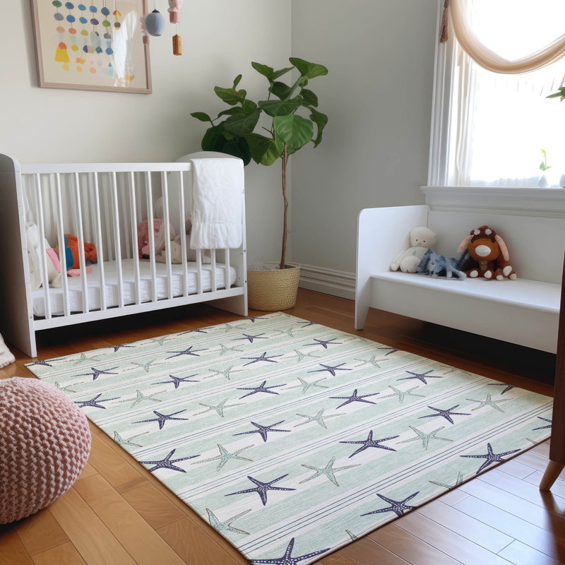 Premium Machine Washable Cerrito AMF191 Rug, Rectangle 3' x 5'