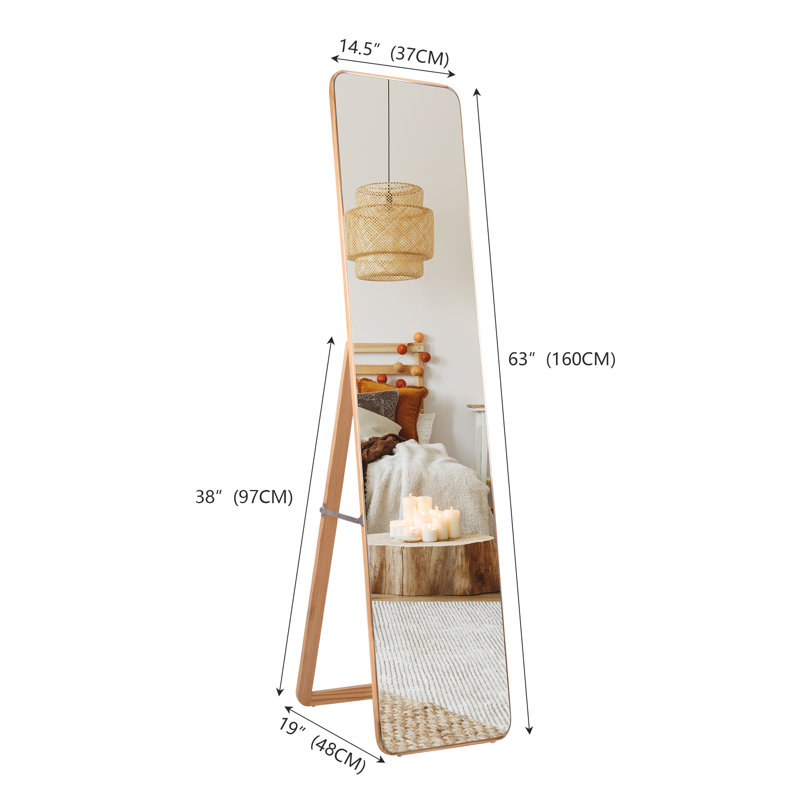 Miroir pleine grandeur, Bois
