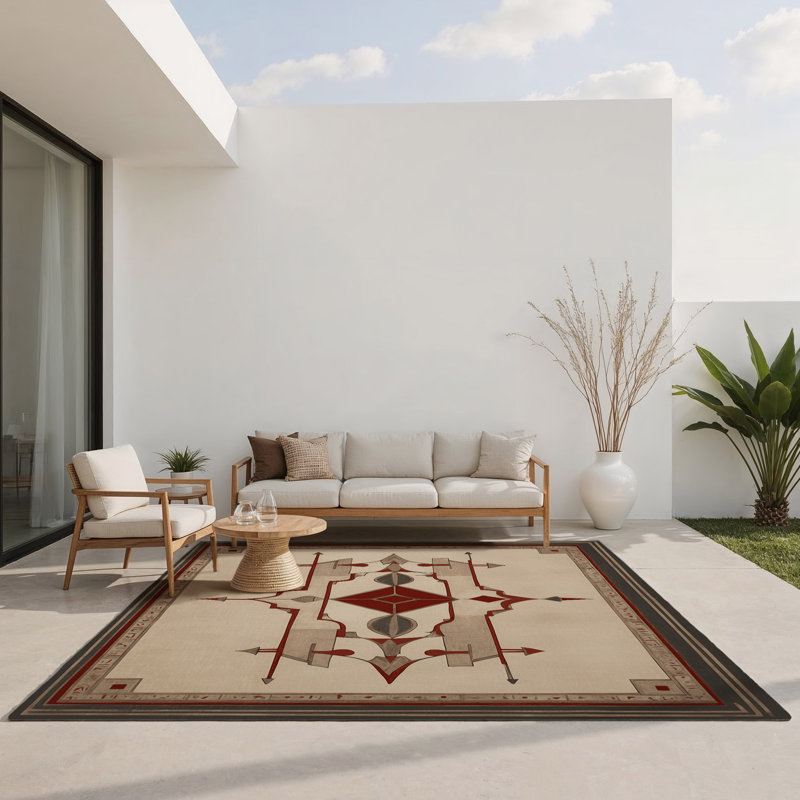 Timeless Tale Indoor And Outdoor Area Rug, Rectangle 9' x 12'