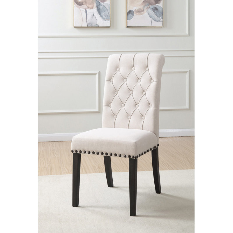 Chaises d'appoint rembourrées en tissu