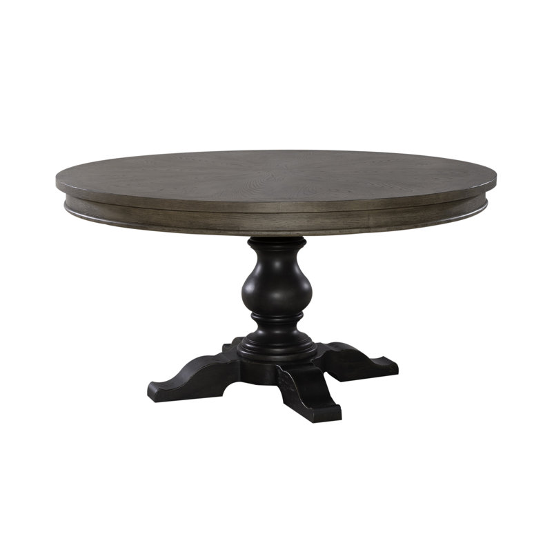 Jaclyn Round Dining Table, Black