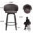 26" Upholstered Swivel Bar and Counter Stool with Wood Frame-325913602