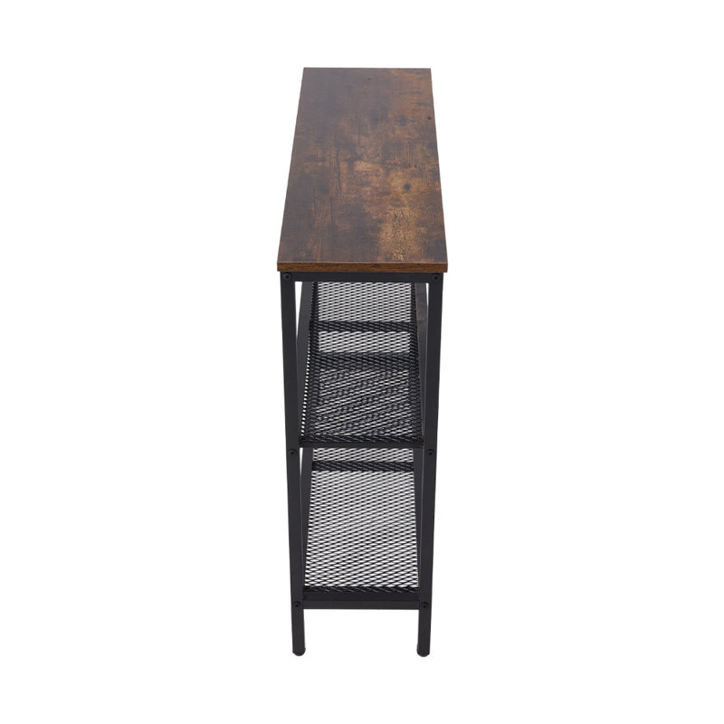 3-Tier Industrial Console Table