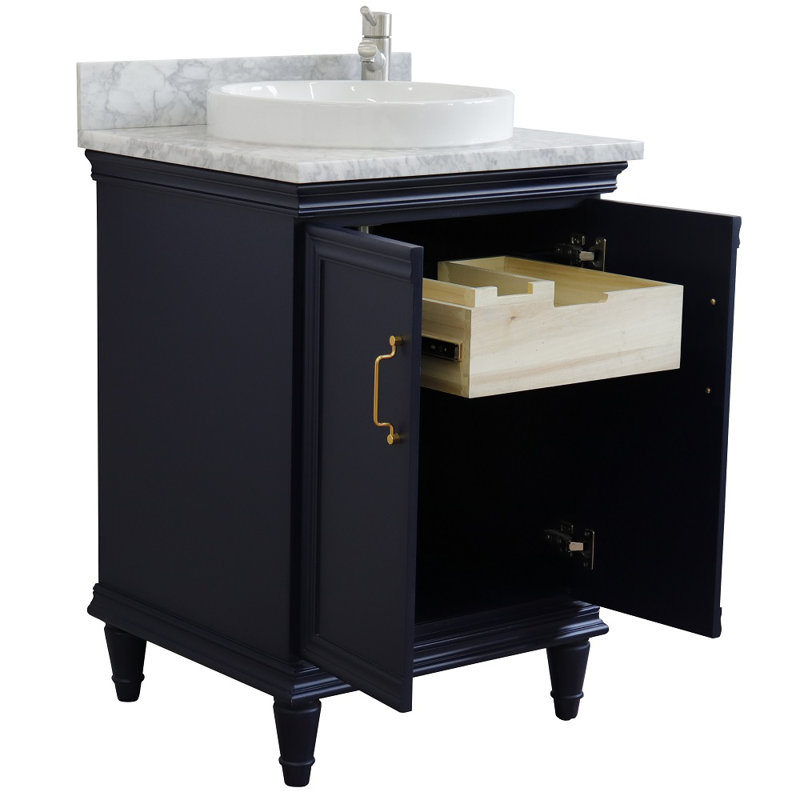 Ensemble de meuble-lavabo simple 25 po IIkley, Bleu