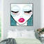 «Fashion and Glam Ready for the Water Neon Lips», impression sur toile-62043780-51241258