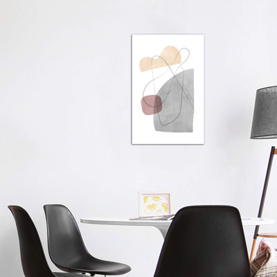 Abstract Composition With Lines XII - Wrapped Canvas Print