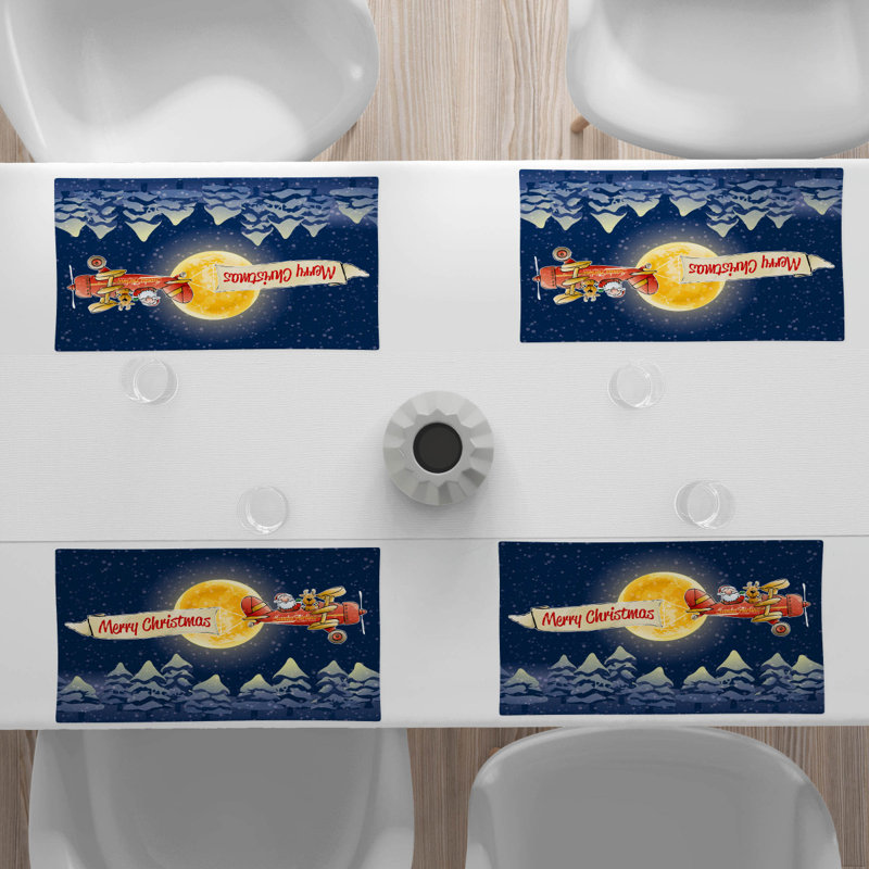Polyester Abstract Rectangle Placemat