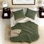 Ensemble de literie luxueuse en chenille simple, motif tricoté gaufré, confort douillet olive