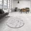 Tapis décoratif abstrait blanc cassé-1297516502