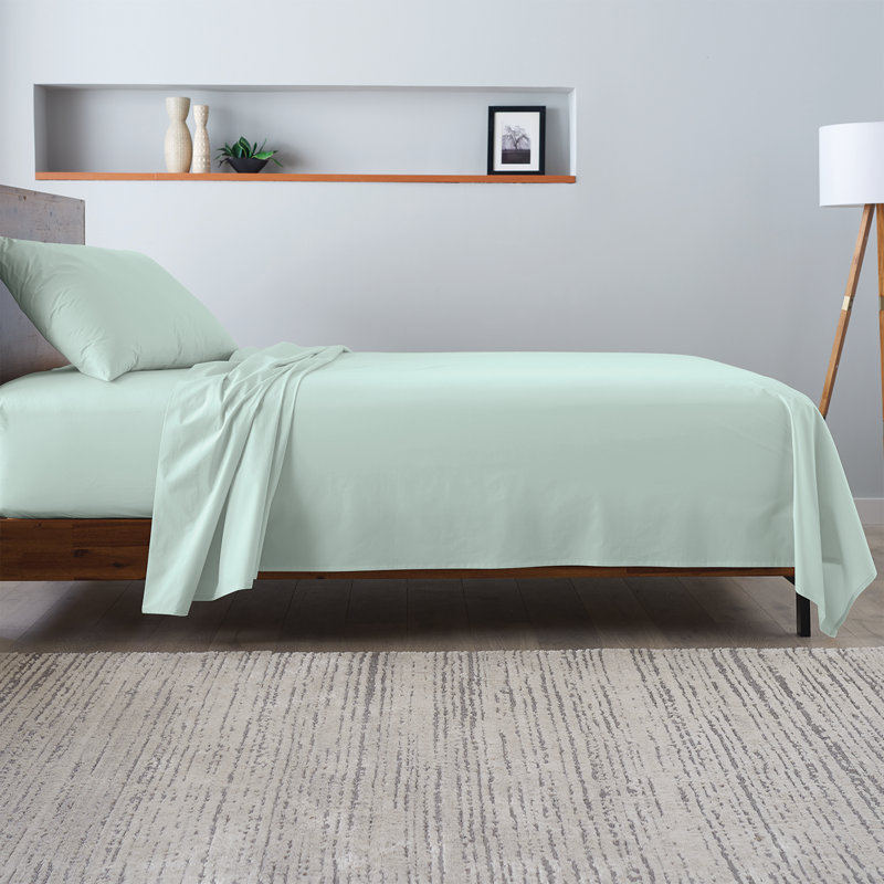 Mint King Cotton Percale Deep Pocket Sheet Set