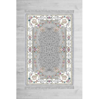 Luxury Hall Carpet - 100% Velvet Fabric, 3.3 x 9.8 ft | 100% Cotton Sole, Pile Height: 0.4 in, Total Height: 0.5 in | Antibacterial, Non-Slip, Machine Washable, 3D Digital Printing | Elegant Design for Home Décor