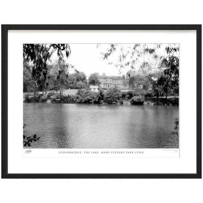 Stourbridge, The Lake, Mary Stevens Park C1960 - Single Picture Frame Print
