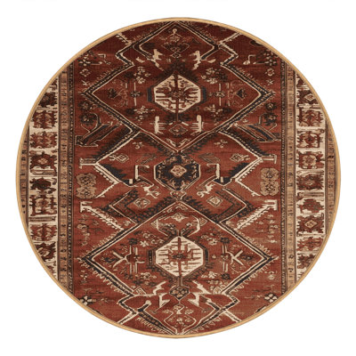 Machine Washable Persian Brown Area Rug