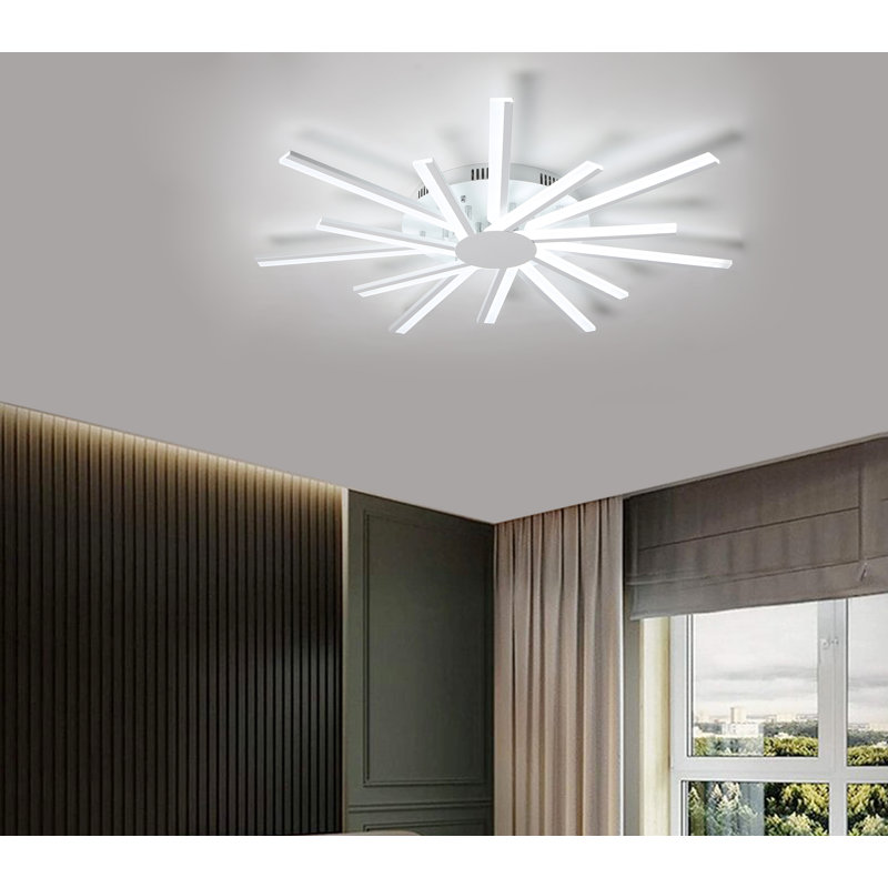 Plafonnier encastré linéaire moderne 14 lumières Ithica