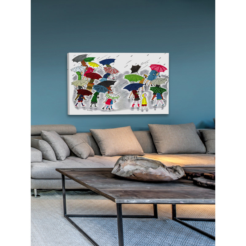 Rainy Day - Wrapped Canvas Print, 61cm H x 91cm W