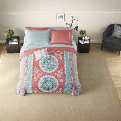 Ensembles de literie Coho en polyester, corail, pour le confort de la maison