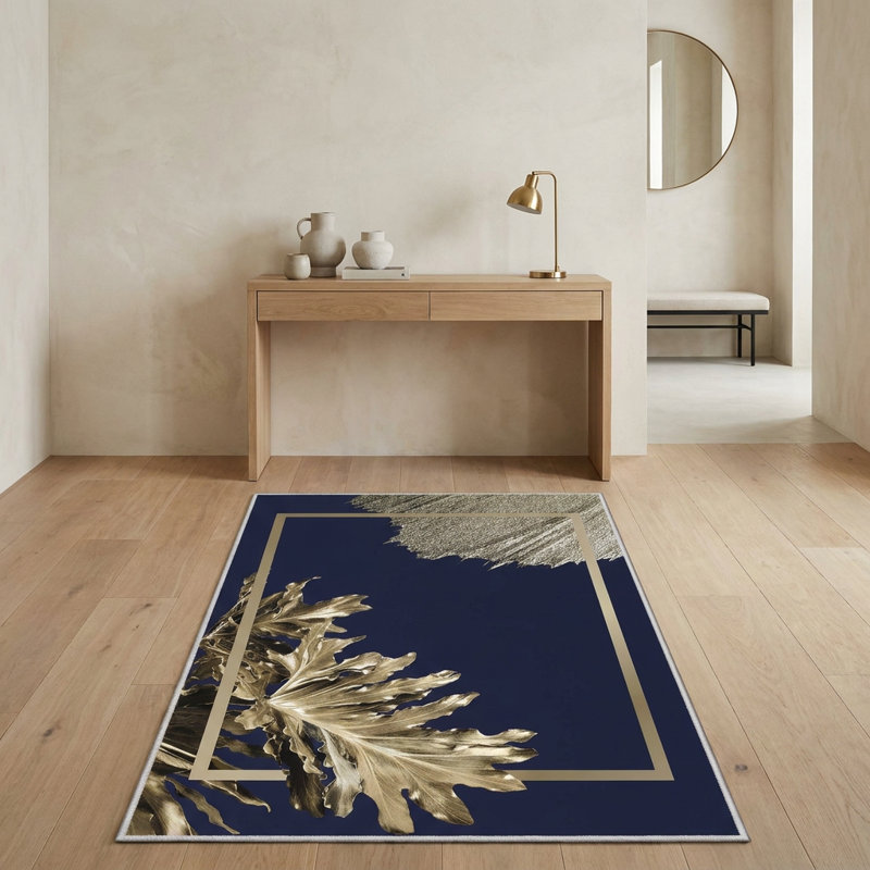 Tapis bleu marine Adair