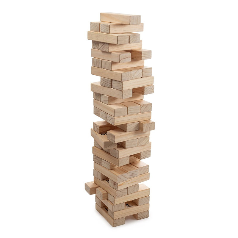 Ensemble de jeux empilables en bois massif Giantville