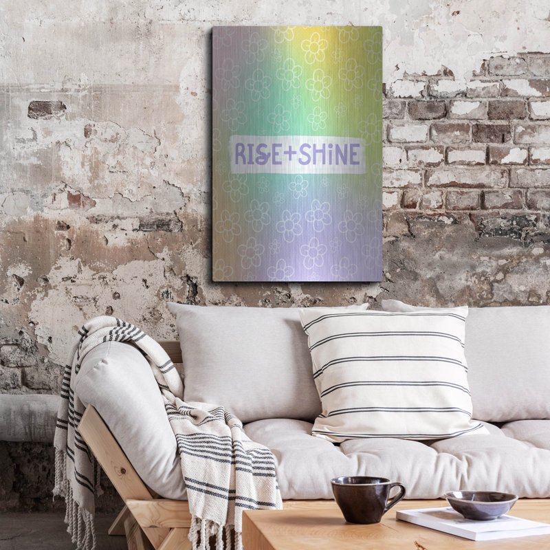  «Rise And Shine 1» par Club Daydream, art mural en métal, 24 po x 36 po, H 36 po x l 24 po