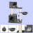Cat Scratching Posts And Tree, Dark Grey