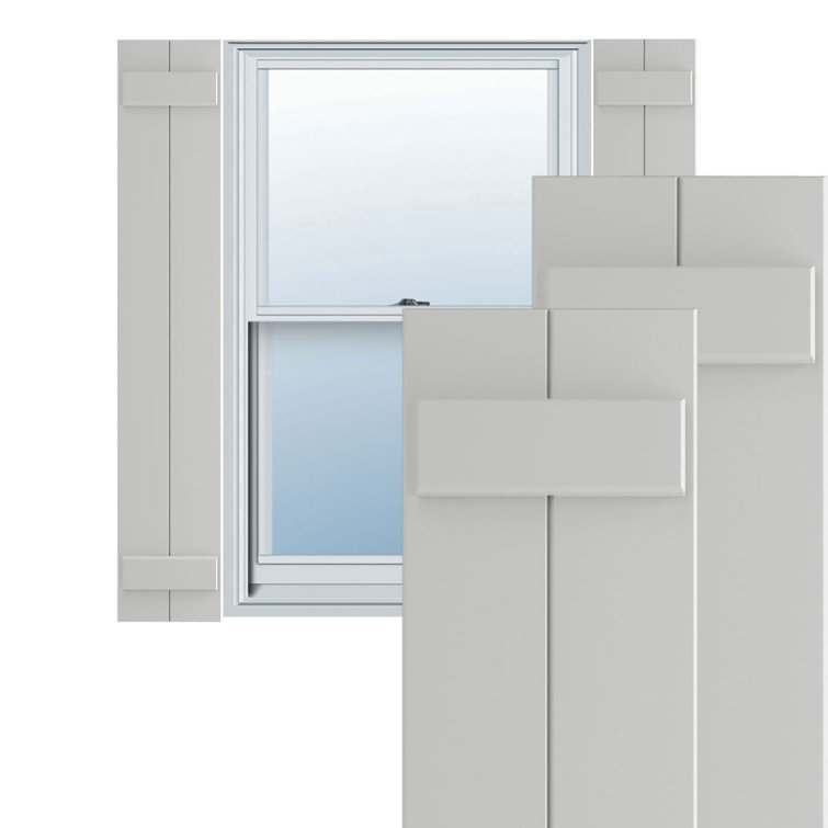 True Fit PVC Two Board Joined Board-n-Batten Shutters