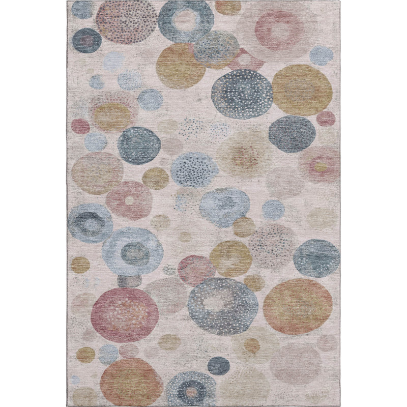 Premium Machine Washable Jakiyra AMF1896 Geometric Rug, Rectangle 2'6" x 3'10"