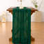 Chemin de table en gaze de fromage, style bohème estival, idéal pour mariage, anniversaire, fête ou décoration intérieure | Vert émeraude, ensemble de 2 pièces, gaze rustique de 3 m, chemin de table transparent de style ferme pour fête prénatale, enterrement de vie de jeune fille, décorations de fêtes