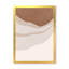 Terracotta and Ivory Shapes With Scuff Effect - Reproduction de photo encadrée sur toile-59623676-59623675