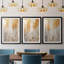 ABSTRACT Series CMXLII - Impression encadrée sur mesure de qualité supérieure - 3 pièces-1995754930-1995754932