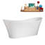 Baignoire autoportante 67 "avec drain interne Streamline-101698038